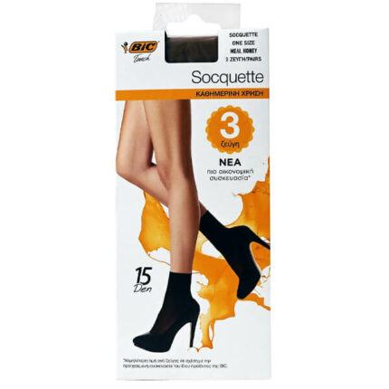 BIC ΚΑΛΤΣΑΚΙ SOCQUETTE 15DEN ONE SIZE - (ΜΕΛΙ)