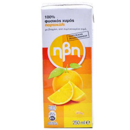 ΗΒΗ ΧΥΜΟΣ ΦΥΣΙΚΟΣ 250ml - (ΠΟΡΤΟΚΑΛΙ 100%)