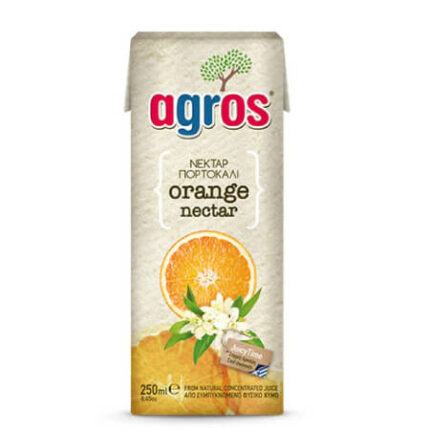 AGROS ΧΥΜΟΣ 250ml - (ΝΕΚΤΑΡ ΠΟΡΤΟΚΑΛΙ)