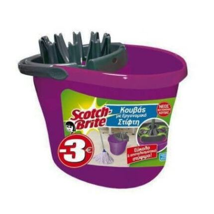 SCOTCH BRITE ΚΟΥΒΑΣ+ΣΤΙΦΤΗΣ 15lit - (-3,00€)