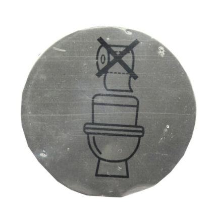 ΙΝΟΧ ΟΧΙ ΧΑΡΤΙΑ Φ7cm