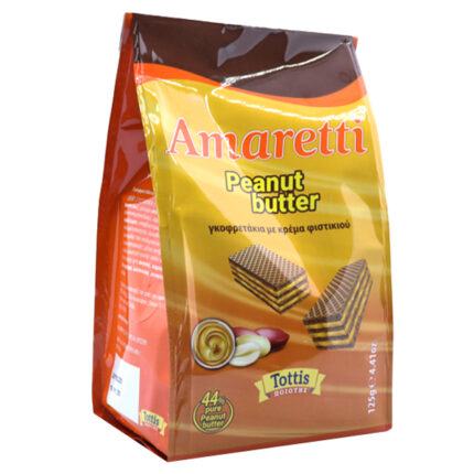BINGO AMARETTI ΓΚΟΦΡΕΤΑ 125gr. - (ΦΥΣΤΙΚΟΒΟΥΤΥΡΟ) (ΣΑΚΟΥΛΑ)