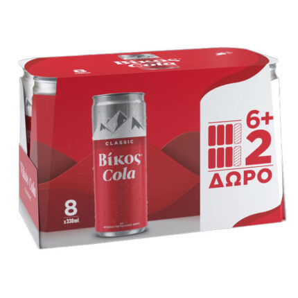 ΒΙΚΟΣ COLA (8x330ml) - (6+2 ΔΩΡΟ) (KOYTI)
